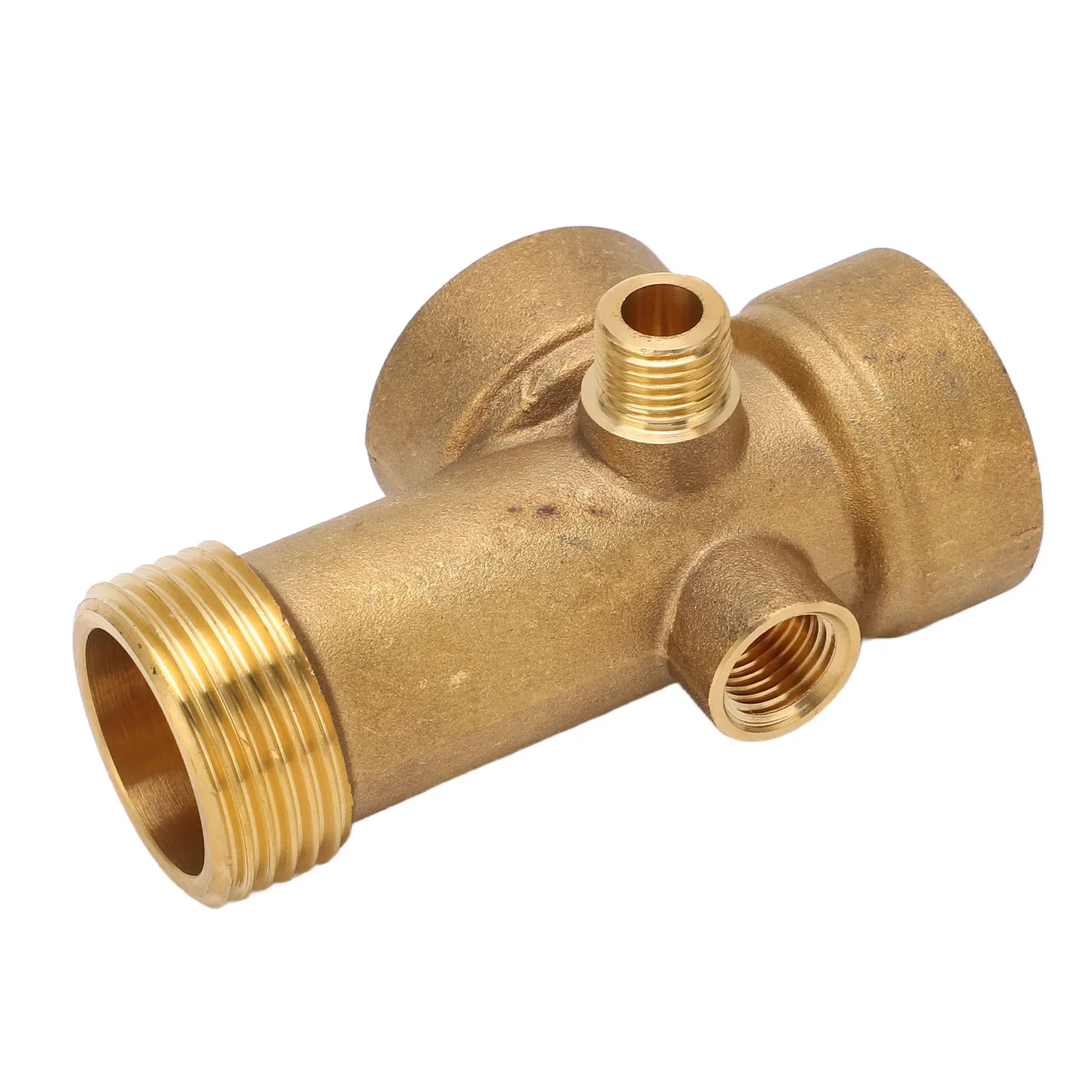 Pipe Fitting 5 Way Brass G1 G1/4 Water Oil Gas Pipeline Connector for Kitchen Bathroom