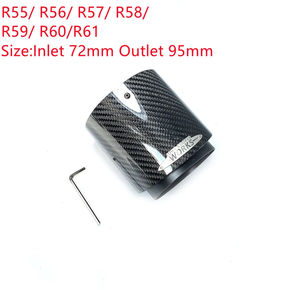 1 Stuks Topkwaliteit Carbon Uitlaatpijp Eindstukken Voor MINI Cooper S R55 R56 R57 R58 R59 R60 R61 F54 F56 F57 F60 JCW Uitlaatpijpen