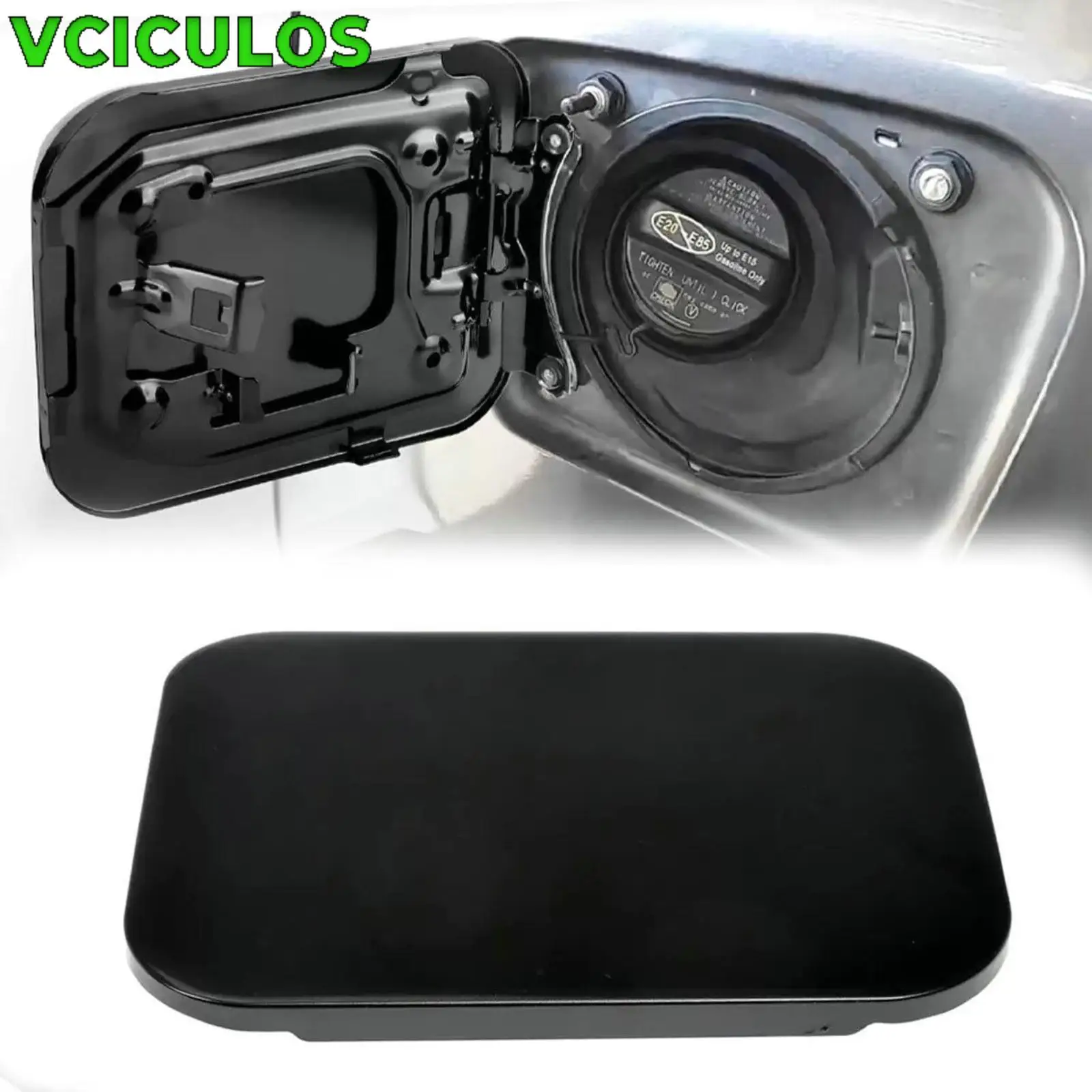 

1Pc Black Fuel Filler Tank Cover Door Lid Gas Cap 77350-08020 For Toyota Sienna 2011-2019 Car Exterior Accessories Parts