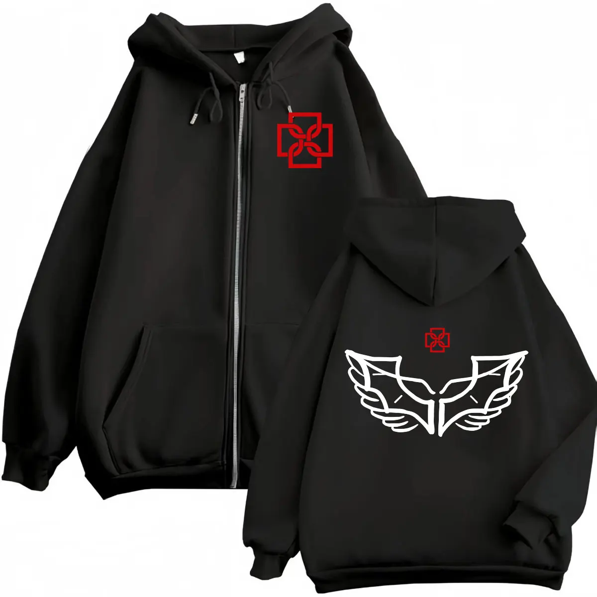 

Rapper Duki Tour 2025 Merch Zipper Hoodies Fashion Hip Hop Zip Up Hooded Sweatshirts Men's Women's High Quality Fleece Pullovers