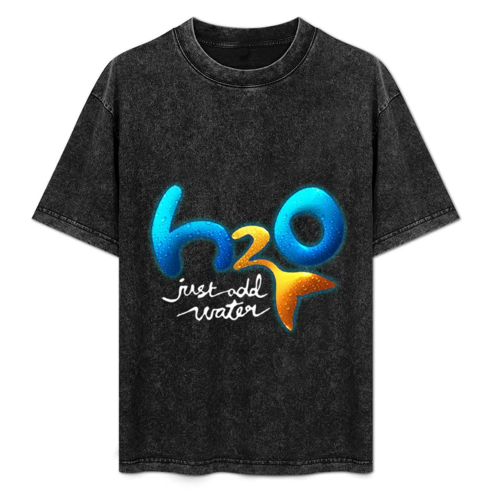 

H2o: Just Add Water (Logo) T-Shirt Basic Solid Tee for Daily Use