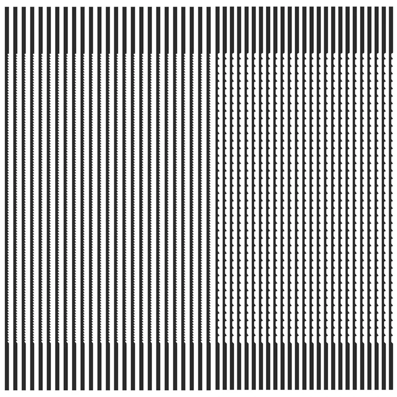 

L37A-50 Pack Plain End Scroll Saw Blades 5 Inch Scroll Saw 10 TPI 28 TPI Scroll Saw Blades Assortment For Wood Plastic Metal