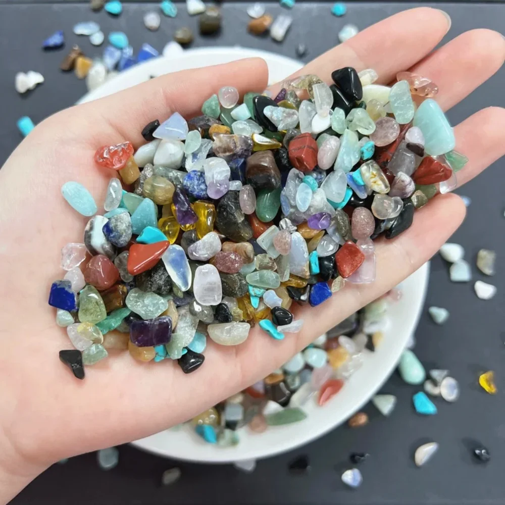 Bulk Mixture Gemstone Irregular Shaped Chips Chakra Tumblestone Reiki Healing Crystals Tumble Stone Chips for Home Decoration