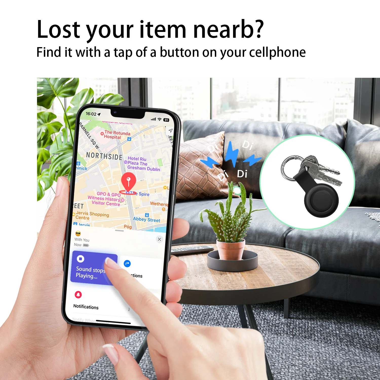 Micflip localizador de segurança smarttrack link etiqueta inteligente com apple encontrar minha chave bluetooth gps rastreador para earbud bagagem mfi finder ios