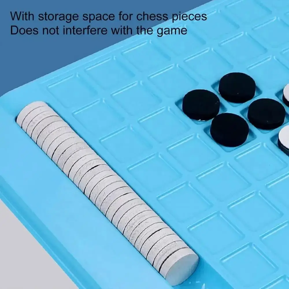 

Tabletop Game Flip Black White Chess Board Parent-Child Interactive Touch Flip Overturn Chess Portable Montessori