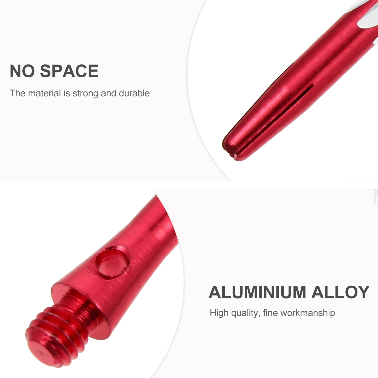 

5Pcs Aluminium Alloy Dart Shafts Standard Thread Non-Slip Knurled Surface Metal Shaft Replacement for Steel Tips Game