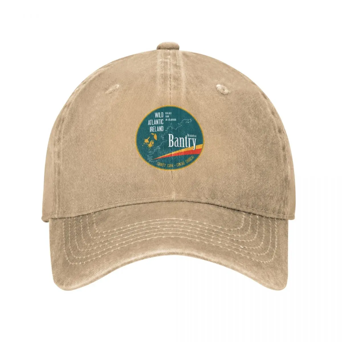 Bantry Ireland County Cork Wild Atlantic Sticker Baseball Cap Custom Cap Rugby Big Size Hat Wild Ball Hat Men Caps Women's