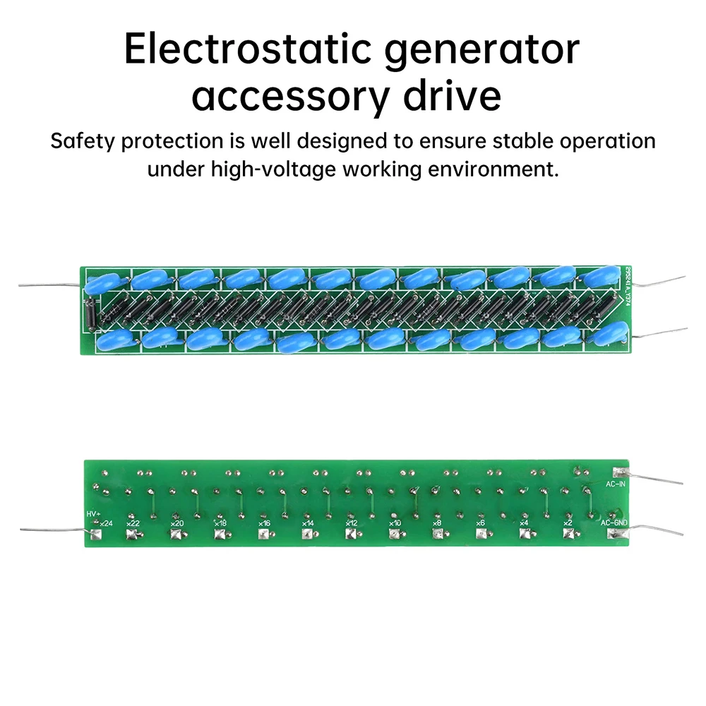 Doubling Rectifier Circuit Board 24 Times Voltage Module 60000V Electrostatic Generator 12V/24V to 1KV/2KV Board Driver