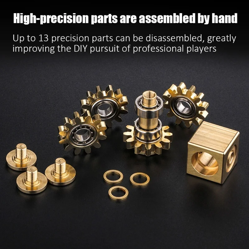 Kostka antystresowa, metalowa zabawka do kręcenia, zabawka redukująca stres dla dorosłych i dzieci, prezent.