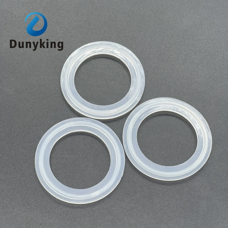 5PCS Fit 19mm-Pipe x 159mm O/D Sanitary Tri Clamp Ferrule Silicone Sealing Strip Gasket Ring Washer For Homebrew Dairy Product