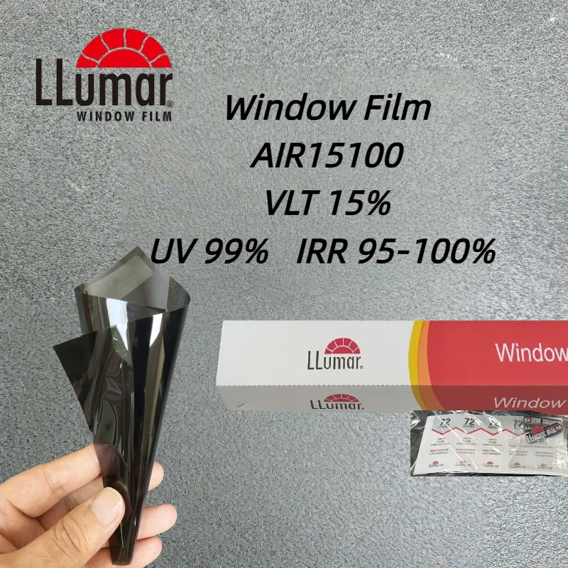 Premium LLumar Window Tint Film VLT15% Dark Black Nano Ceramic Auto Film High Heat Rejection UV99% IRR99% For Car Home Building