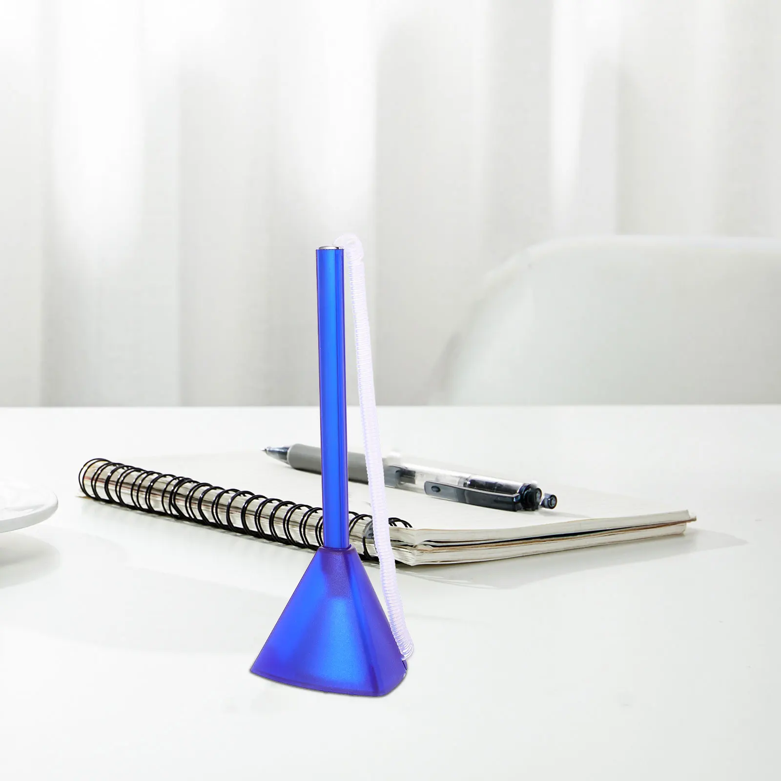 

Signing Pen Spring Chain Smooth Writing Office School Document Use Stylish Retractable Security Pen for Workspace