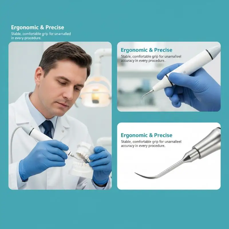 

Ultrasonic Teeth Cleaning Scalers with Lightweight Handpiece for Dental Professionals