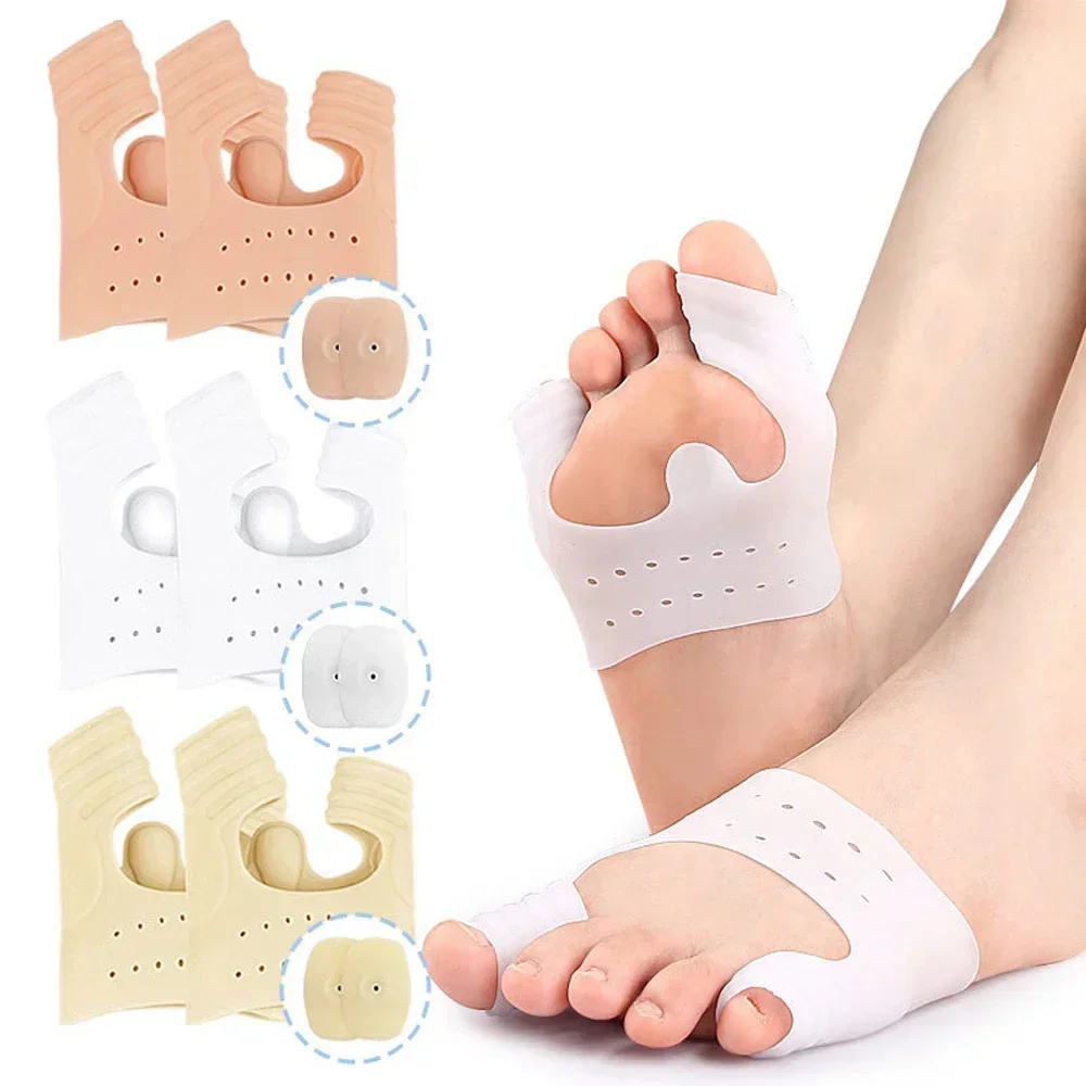 1Pair Toe Separators Ball of Foot Cushion,Metatarsal Pads for Women, Silicone Forefoot Cushions Great for Blisters,Forefoot Pain