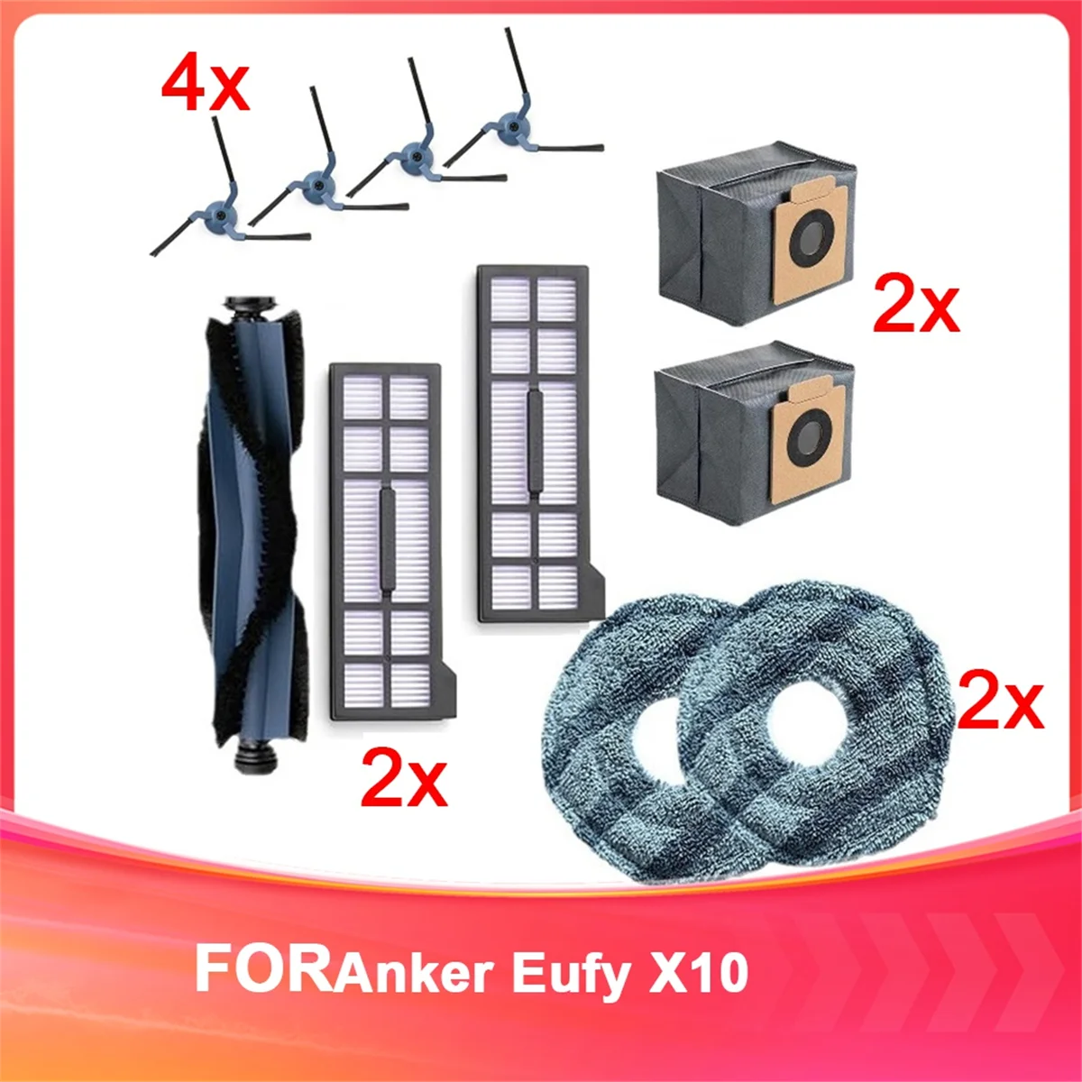 

Для Anker Eufy X10 робот-пылесос аксессуары для пылесоса запасные части