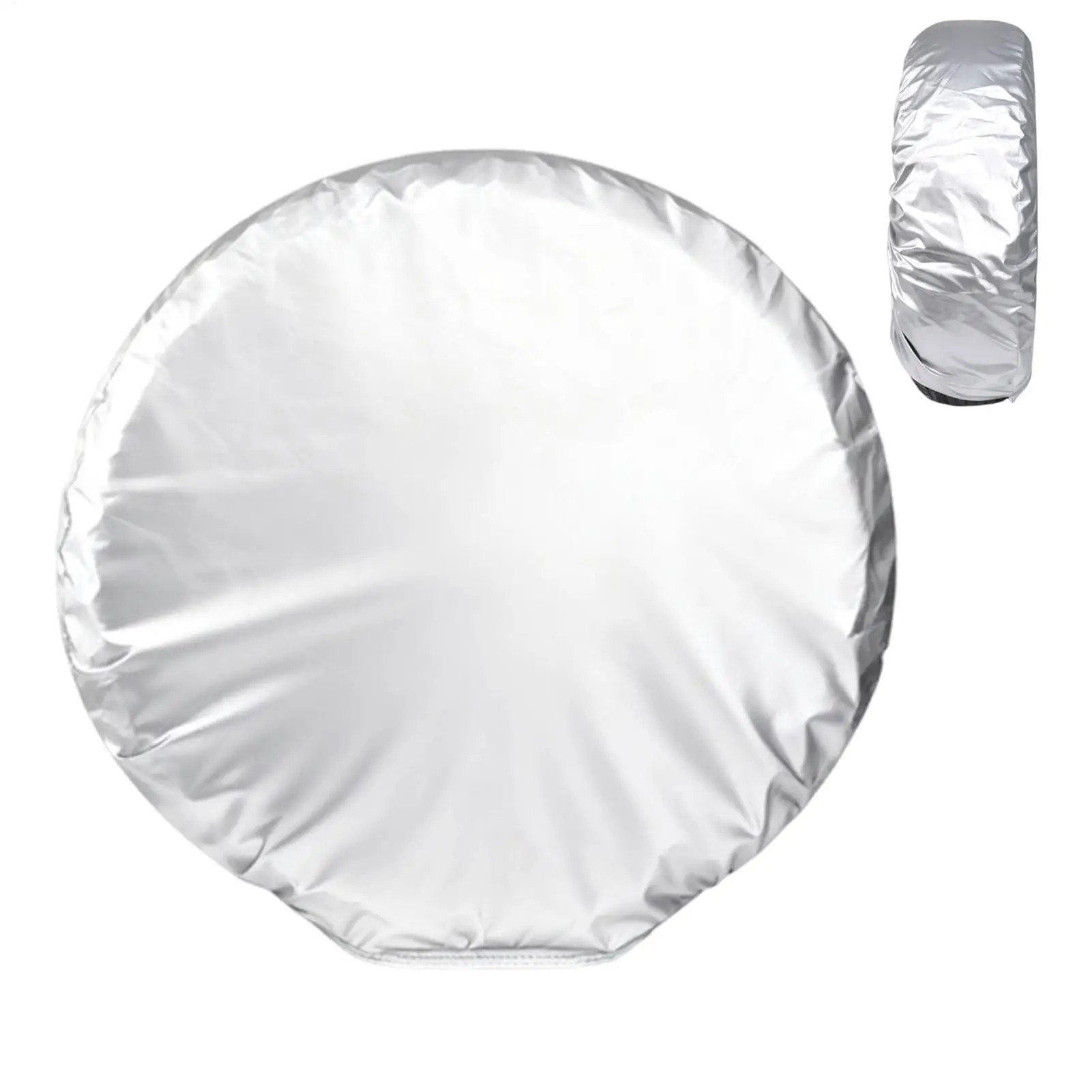 27-31 Inches Car Spare Tire Cover Outdoor Sunscreen Waterproof Spare Tire Cover Windproof Hook Car Spare Tire Protective Cover