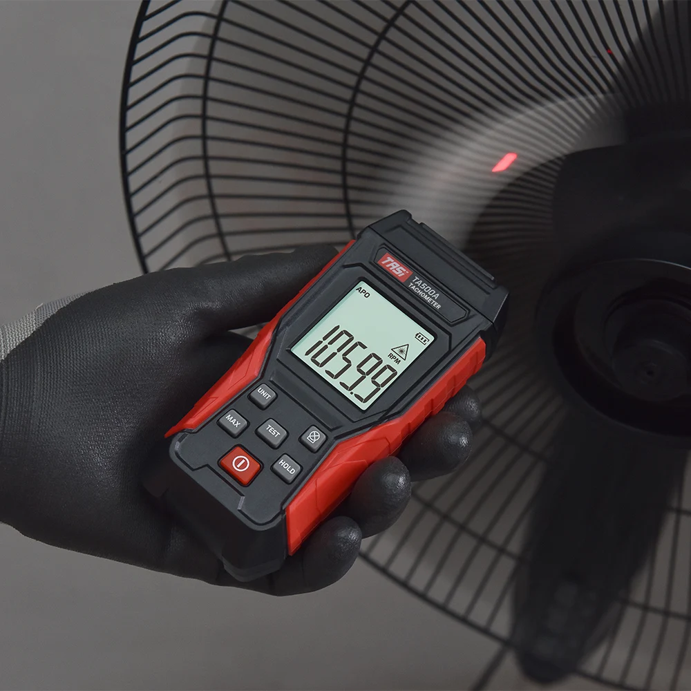 

Новый тахометр TASI: контактный и бесконтактный цифровой тахометр, лазерный фототахометр, высокоточный тахометр с диапазоном частот вращения 3～100000 об/мин.