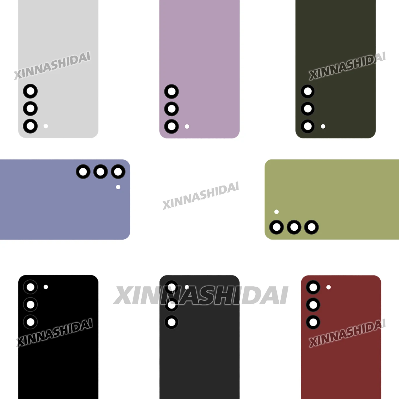 جودة AAA لهاتف سامسونج جالاكسي S23 بلس أجزاء إصلاح مبيت الباب الزجاجي الخلفي لهاتف جالاكسي S23 بلس غطاء البطارية الخلفي #4