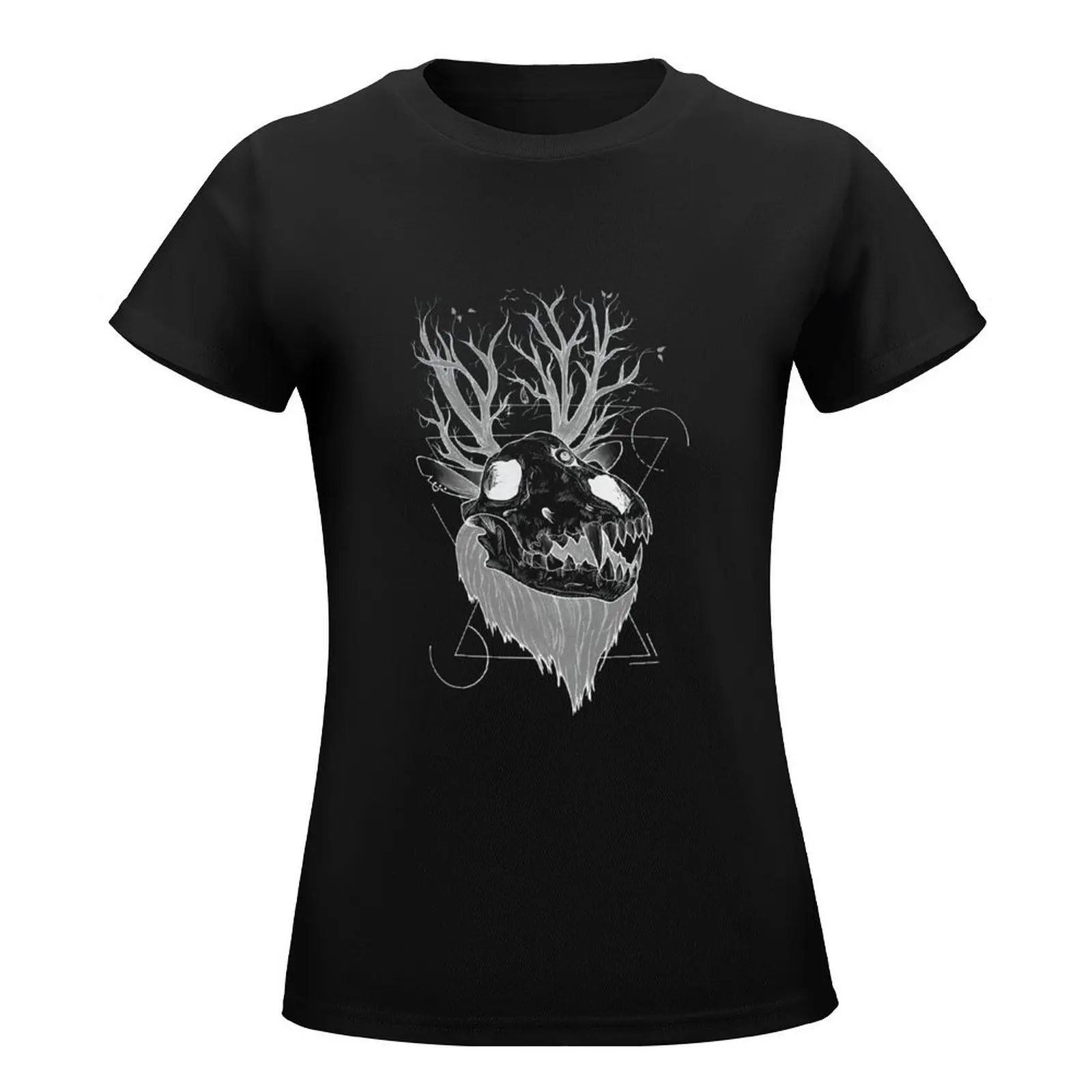 Wendigo black T-Shirt summer top shirts graphic tees anime clothes lady clothes t shirt for Women