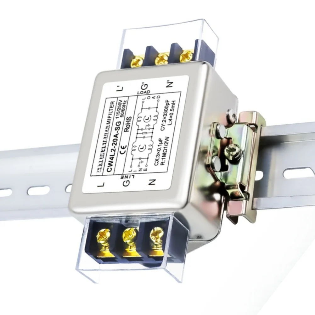 Single-Phase For EMI Filter Designed for AC 220V For Bipolar Power Systems with Compatibility for CW4L2 10A 20A 30A