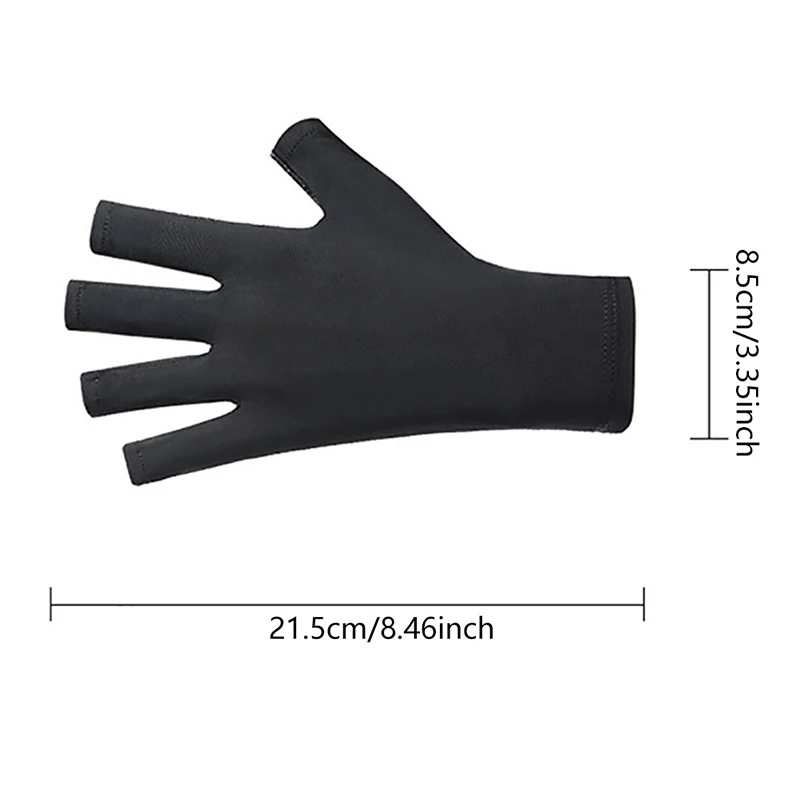 1Pair UV Protection Gloves for Nail Art Gel UV LED Lamp Tool Anti Radiation Protector Gloves for Professional Nail Artists