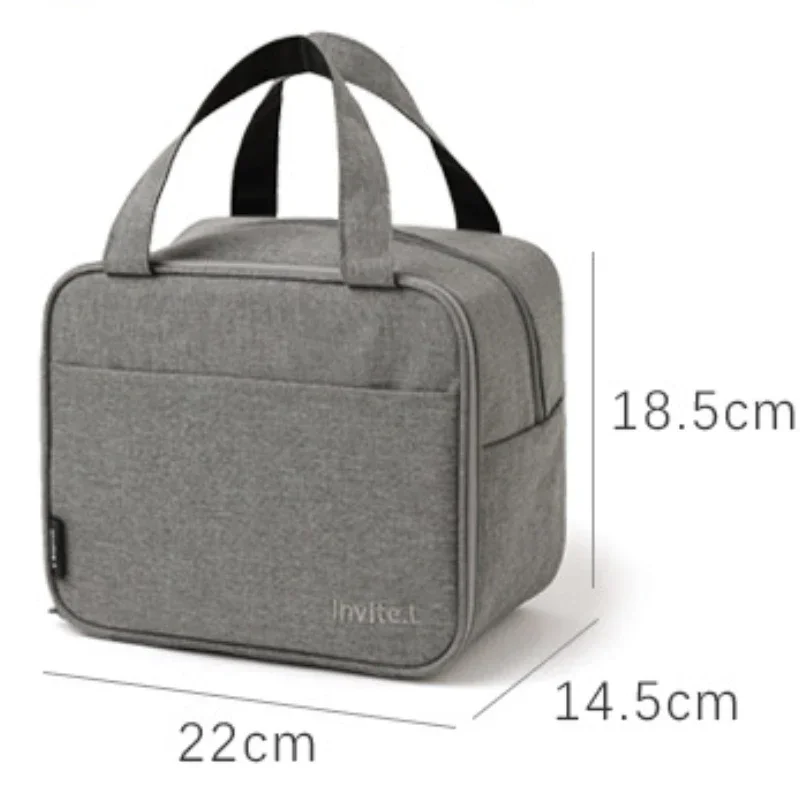 Portable Thermal Lunch Bag Food Box Durable Waterproof Office Cooler Lunch Box Ice Insulated Case Camping Oxford Dinner Bag