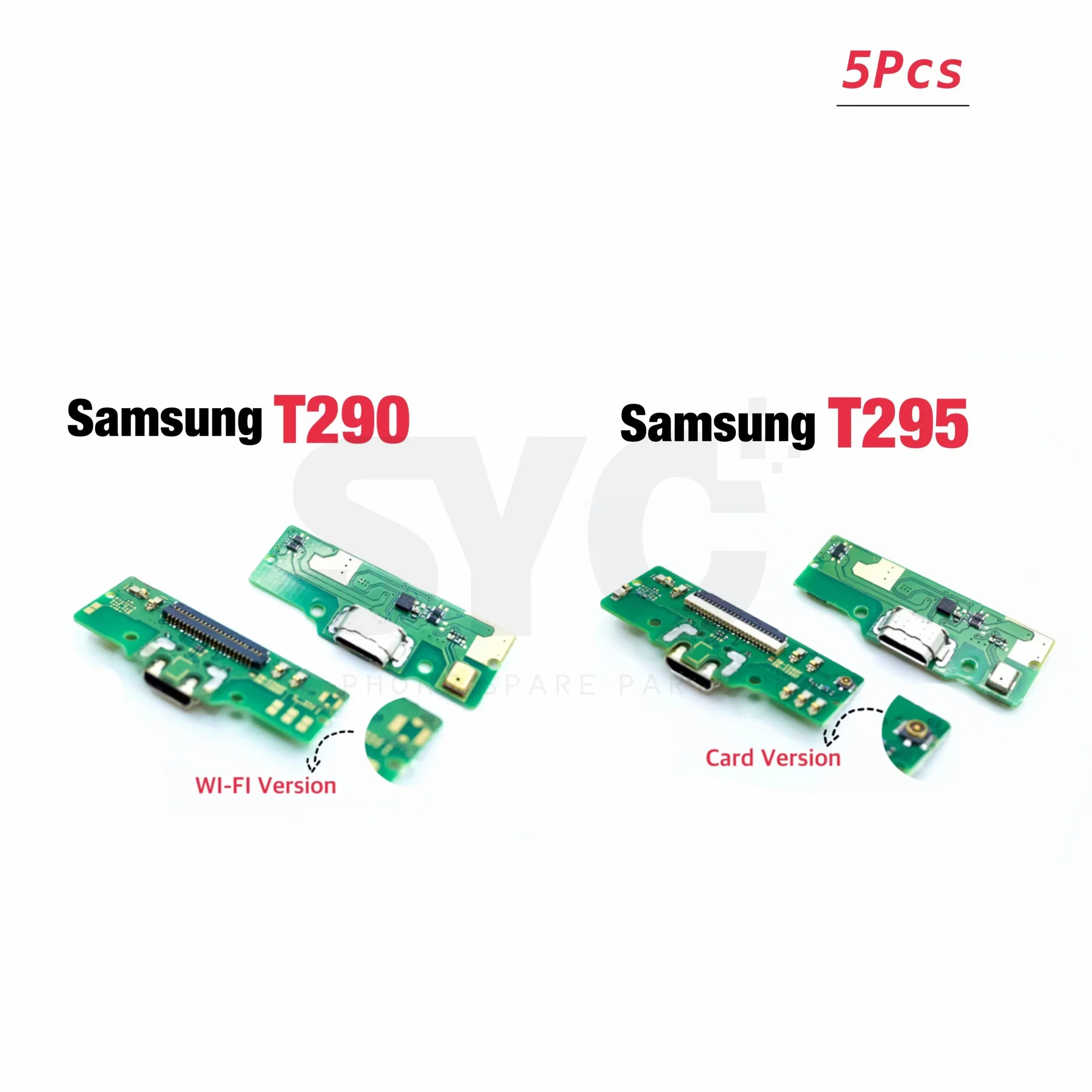 

5Pcs USB Charging Port Charger Dock Connector With Microphone Board Flex Cable For Samsung Tab A 8.0 2019 SM-T290 T295