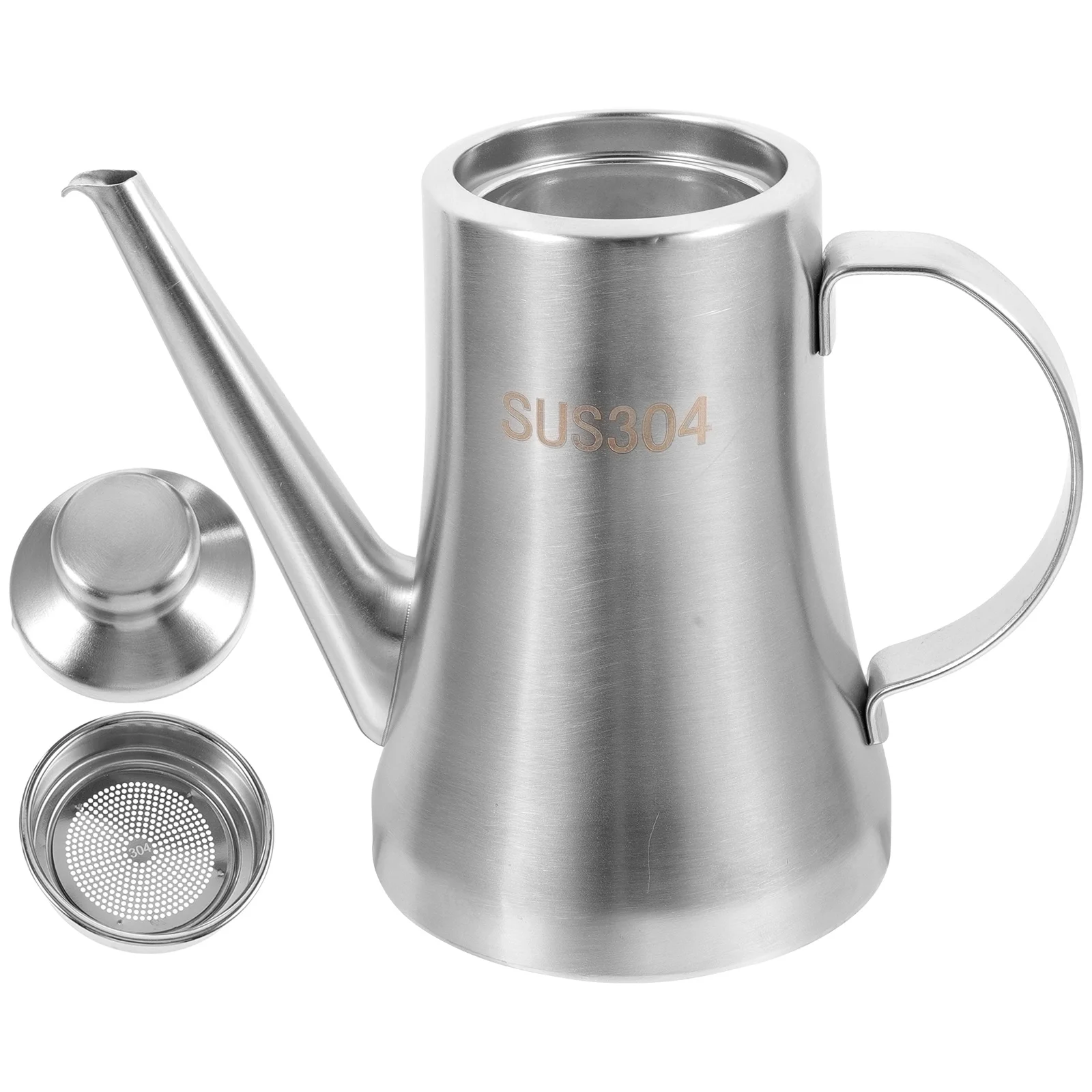 

Oil Filter Tank Steel Cooking Dispenser Bottle for Kitchen Vinegar Tanker Condiment Container