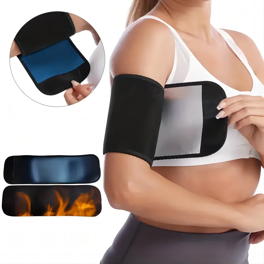 (1 Pair) Arm Shaping Band Dumbbell Badminton Running Fitness Sweat Arm Bands Sauna Sweat Arm Protectors