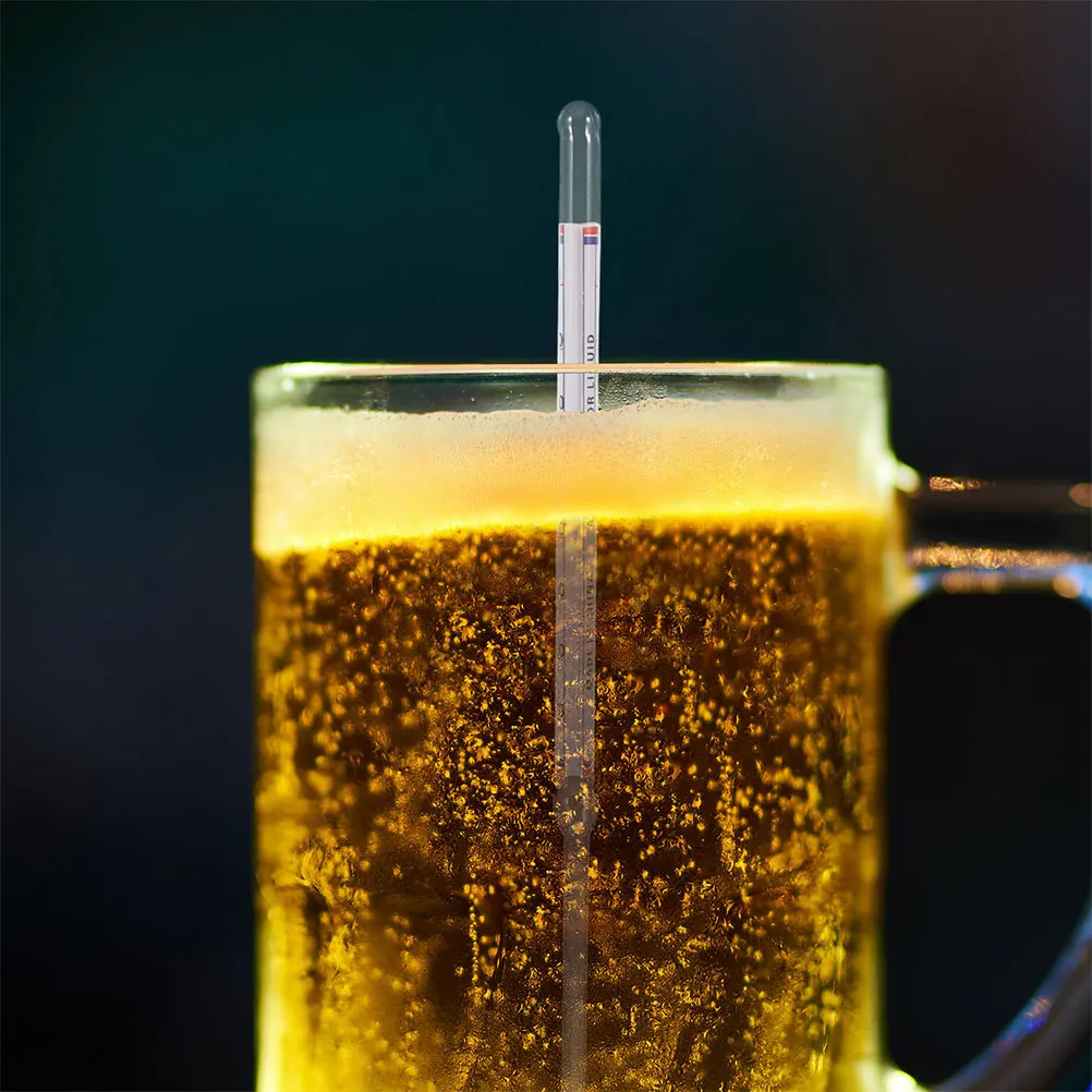 2Pcs Sugar Hydrometer Density Meter for Maple Syrup Brewing Alcohol Fermentation Liquid Specific Gravity Measurement Tool Kit