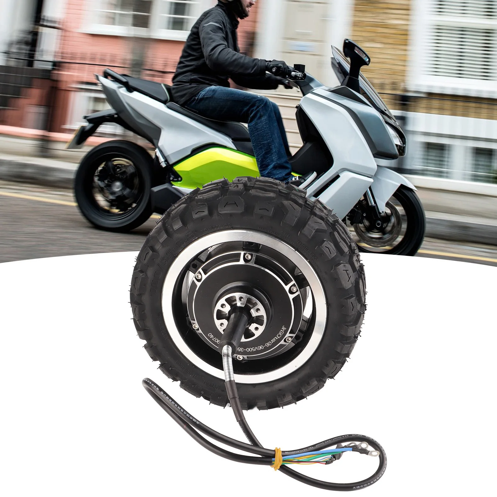 

Electric Bike Hub Motor 11in Wheel Hub Motor 36 to 96V 500W to 3500W Waterproof Disc Brake Hub Motor for Electric Bike Scooter
