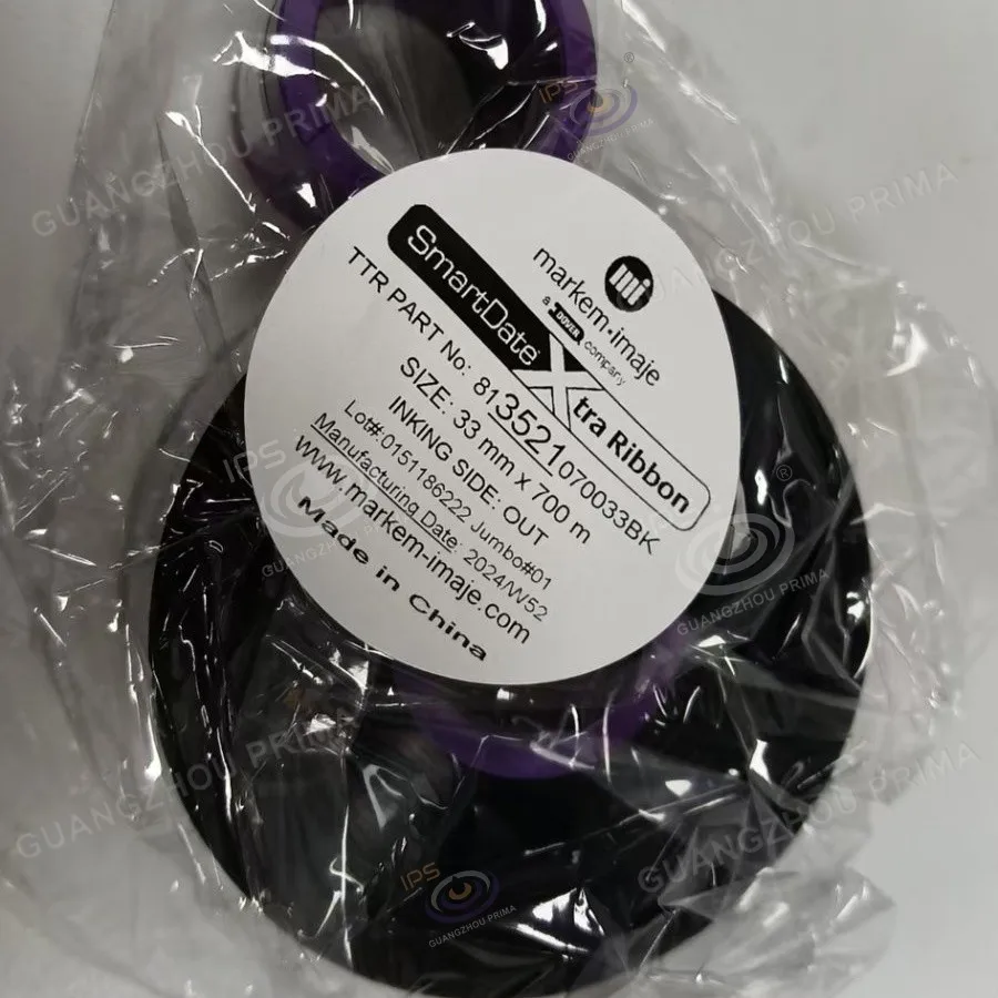 شريط نقل حراري للطابعة X30 3521 813521070033BK 3521 شريط أسود 33 مم × 700 م 15 لفات/حافظة ماركيم أصلية
