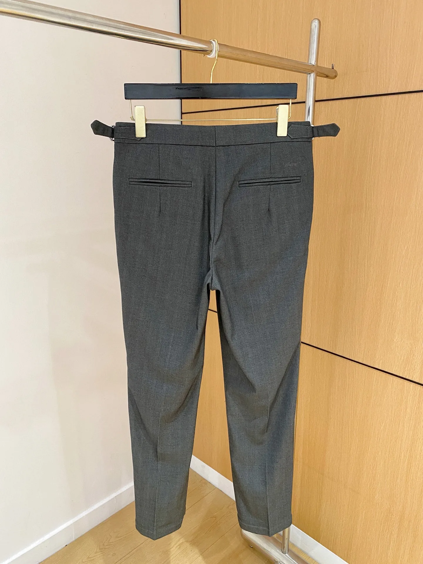 Bri Elegant Gentleman Old Money Style Business Casual Drape Single-pleated Suit Pants