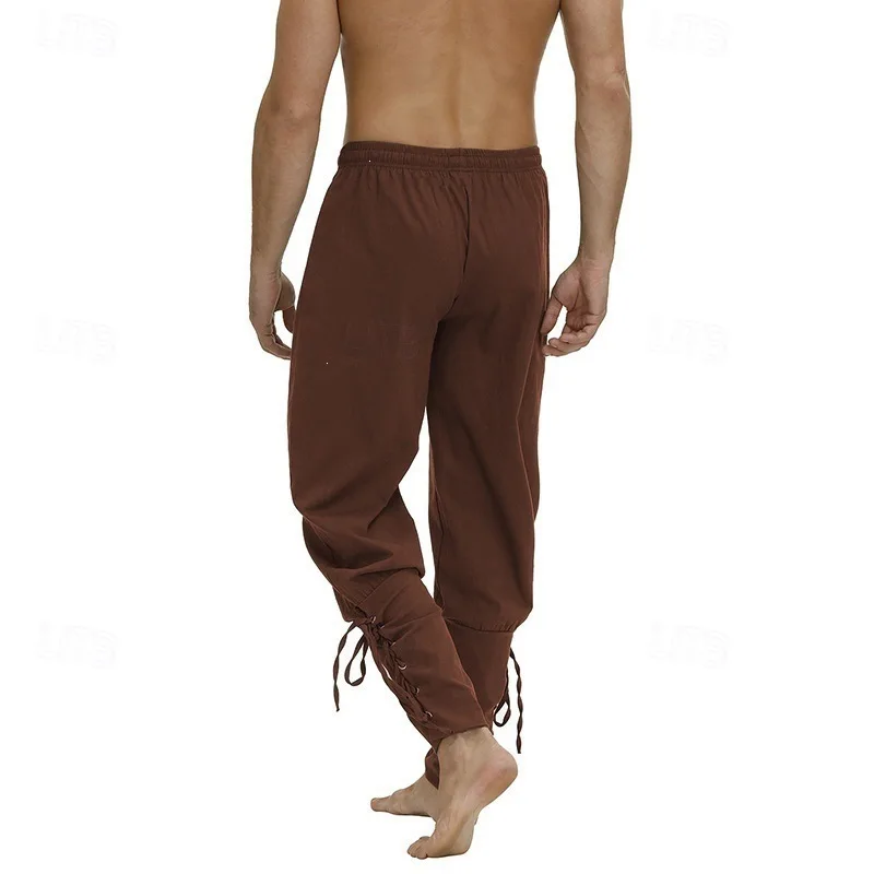 Männer Mittelalterliches Renaissance-Cosplay-Kostümset Halloween Karneval Hemd Hose Outfit Bühnenauftritt Ritter Krieger Faschingskostüm – Detail 16