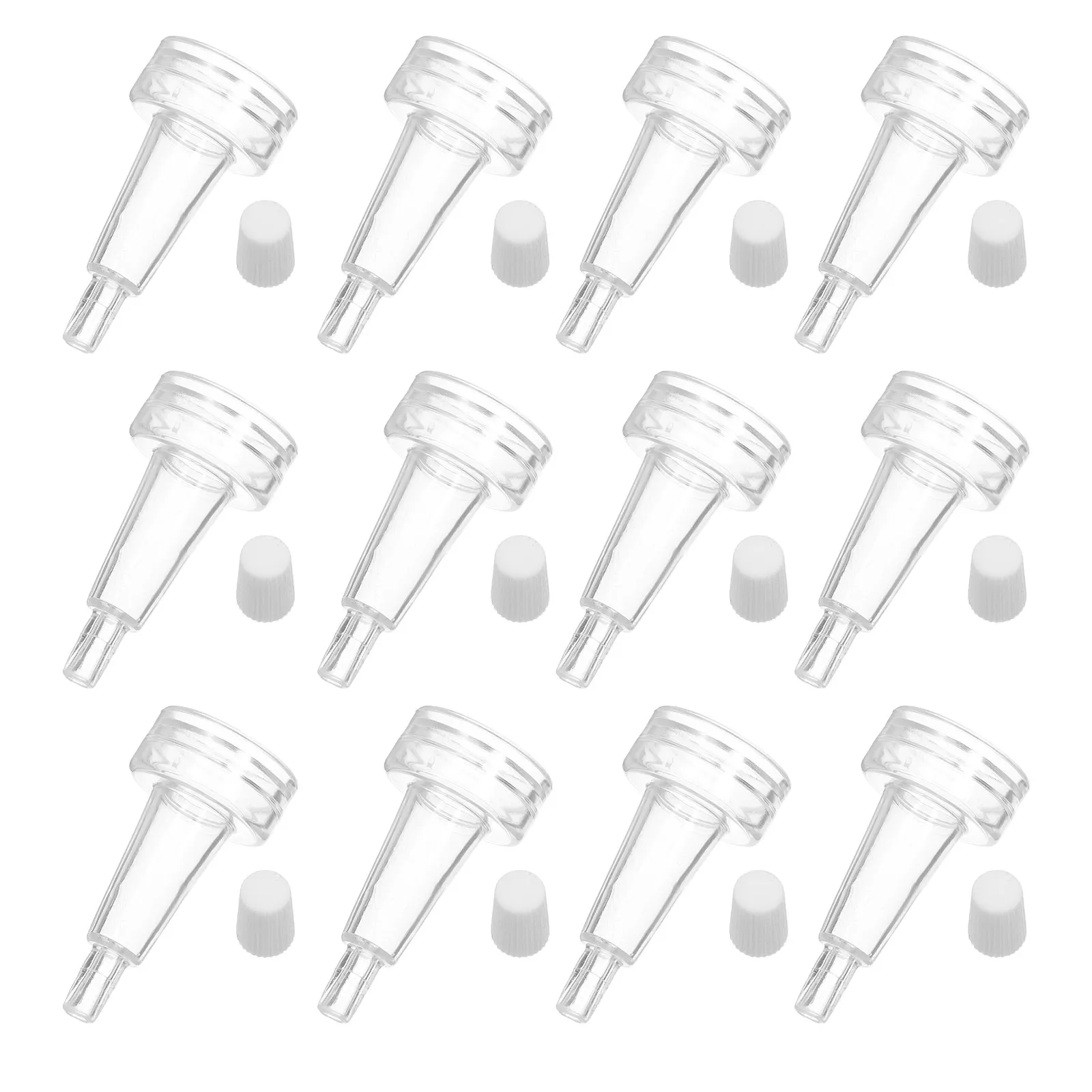 

50Pcs Ampoule Dropper Caps Compact DIY Skincare Freeze-Dried Essence Preservation Travel-Friendly Ampoule Bottle Dropper Nozzle