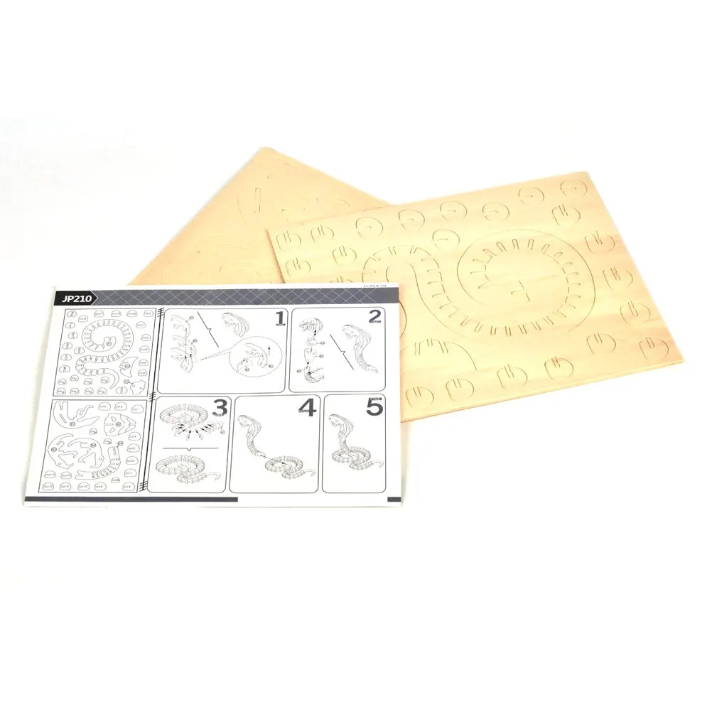 

Funny DIY Wooden Jigsaw Puzzle 51 Pieces 3D Animal Snake Assembly Educational Challenge for Kids Adults Wooden Jigsaw Puzzle