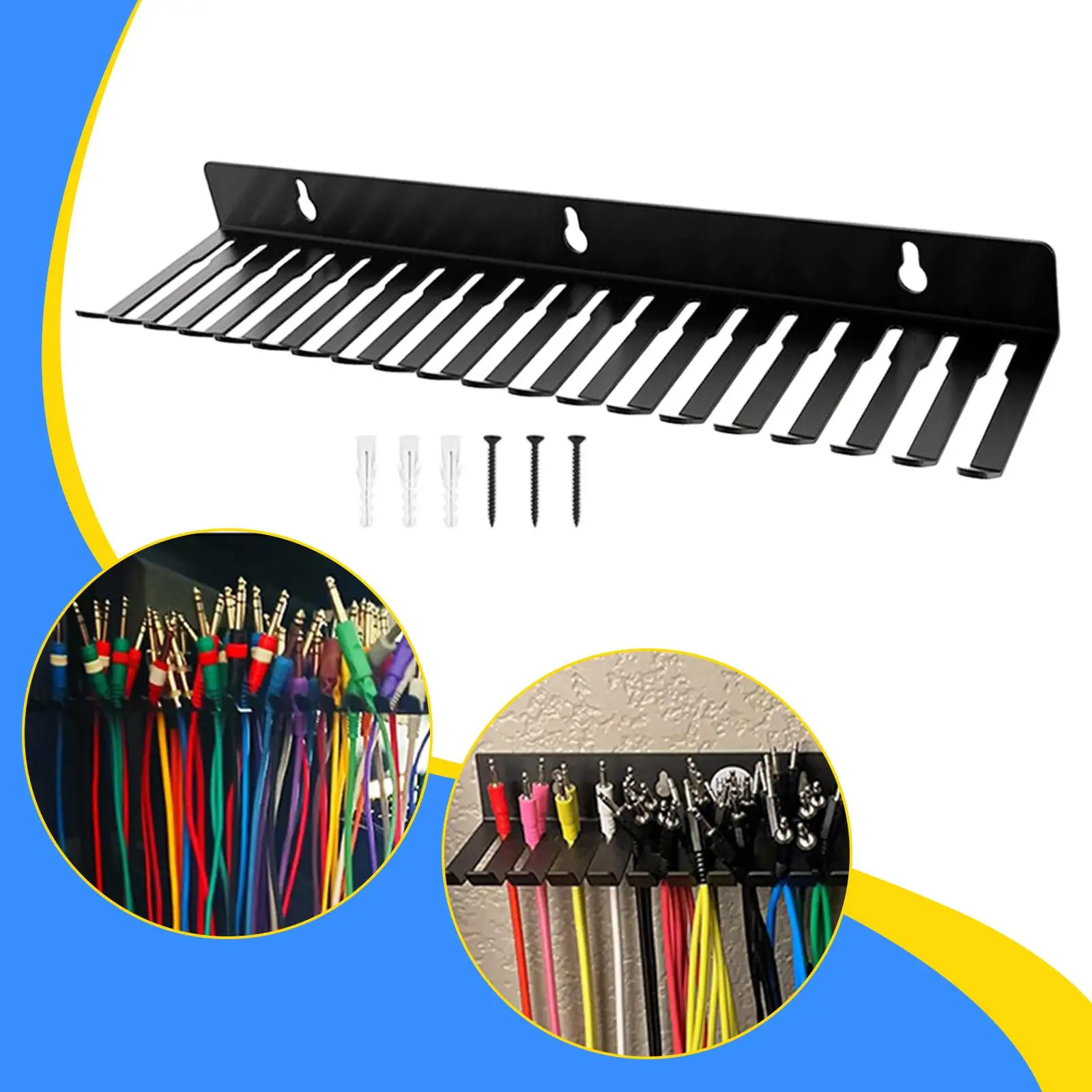 Compact Cable Management Rack Premium Stainless Steel Wire Organizer Shelf for Organized Charging Desk Setup