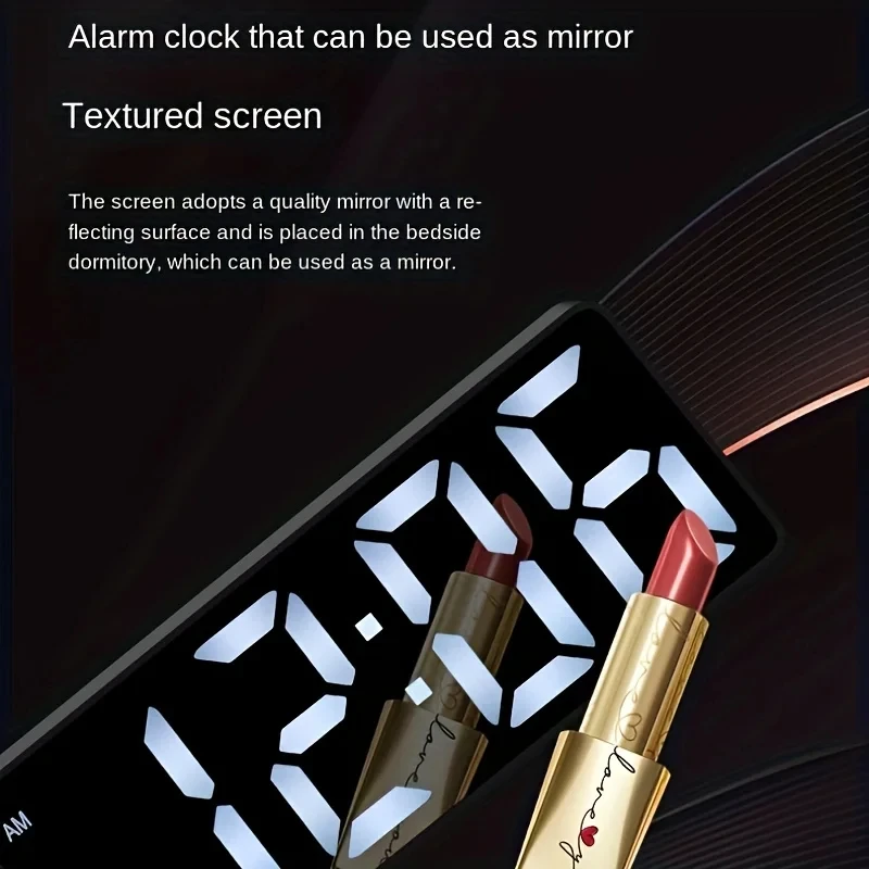 Mirror Digital Smart Alarm Table Teperature Clock 5