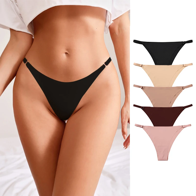 Women Seamless Panties Thong Low Waist Sexy G-String Ladies Briefs Panties Comfortable Female Underwear Thongs трусы женские