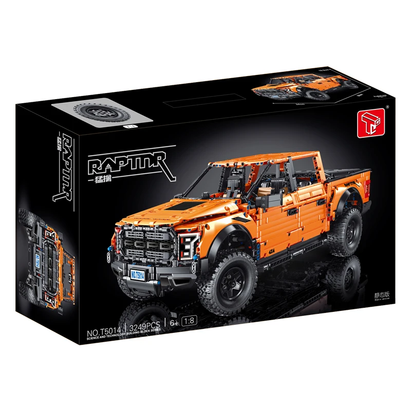 IN STOCK T5014A MOC Technical Truck Building Blocks Model Pickup Vehicle Bricks Assembling Toys for Children Christmas Gift Set