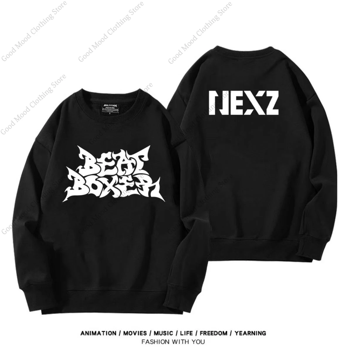 NEXZ Beat Boxer Hoodies Kpop Fashion FOX2Y Cartoon Letter Print Hoodie High Quality Thick Pullovers Kpop Fashion Warm Sweatshirt