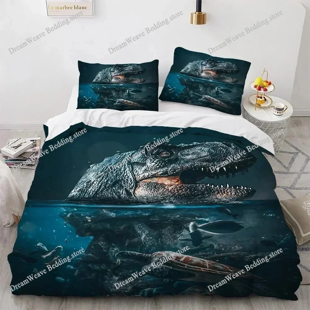 3D Dinosaur Bedding Sets Jurassic World Polyester Duvet Cover Sets Unique Dinosaur Bedding for Boys Adults Full King Twin Size51