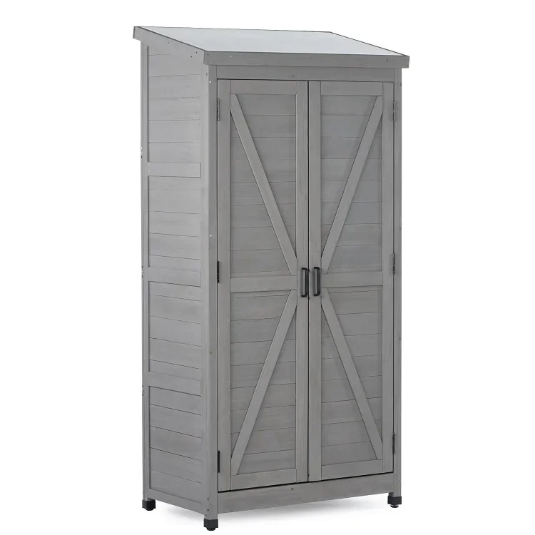 

2026 Outdoor Storage Shed Easy Assemble Garden Tool Wooden Storage Box Storage Cabinet