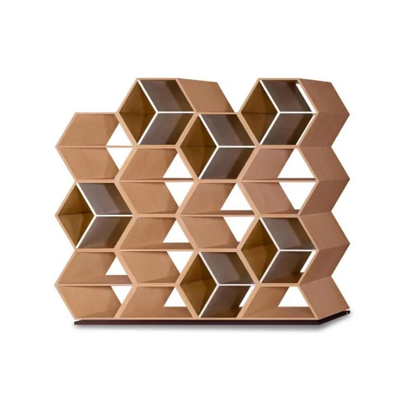 Modern minimalist combination of furniture, creative glass transparent cabinet bookshelf