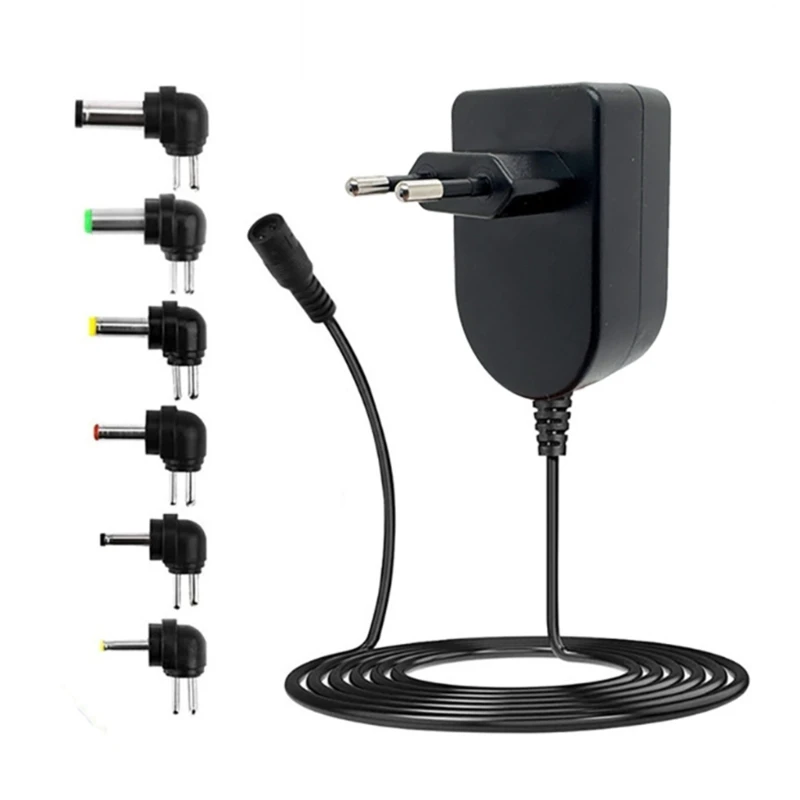 Universal Adapter AC 100-240V DC 3V 4.5V 5V 6V 7.5V 9V 12V 15W Multi-function Adjustable Power Supply for LED Light Strip Camera