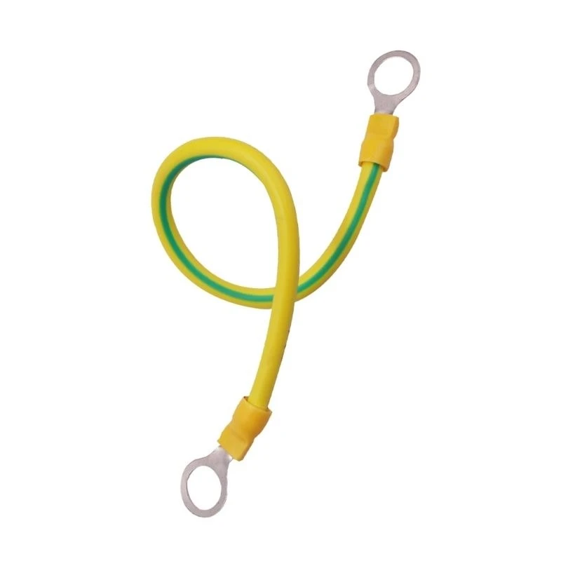 Terminales Cable Tierra Solar BVR Amarillo Verde - close-up view