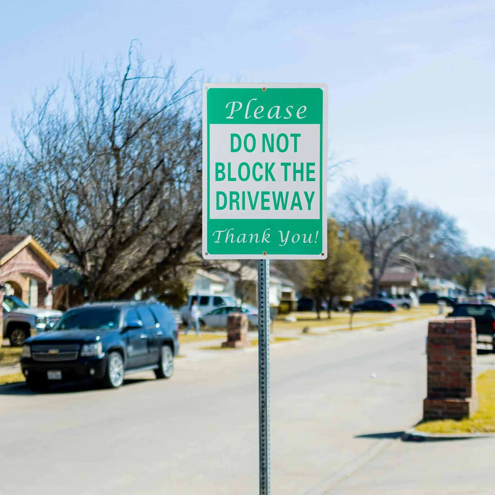 

No Parking Sign Metal Outdoor Driveway Signs Not Here Warning Aluminum Alloy Sturdy Weather Resistant Uv Proof Easy Install Home