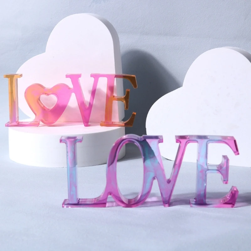 Home Love Silicone Mold Letters Epoxy Resin Mould for DIY Resin Craft Home Decor
