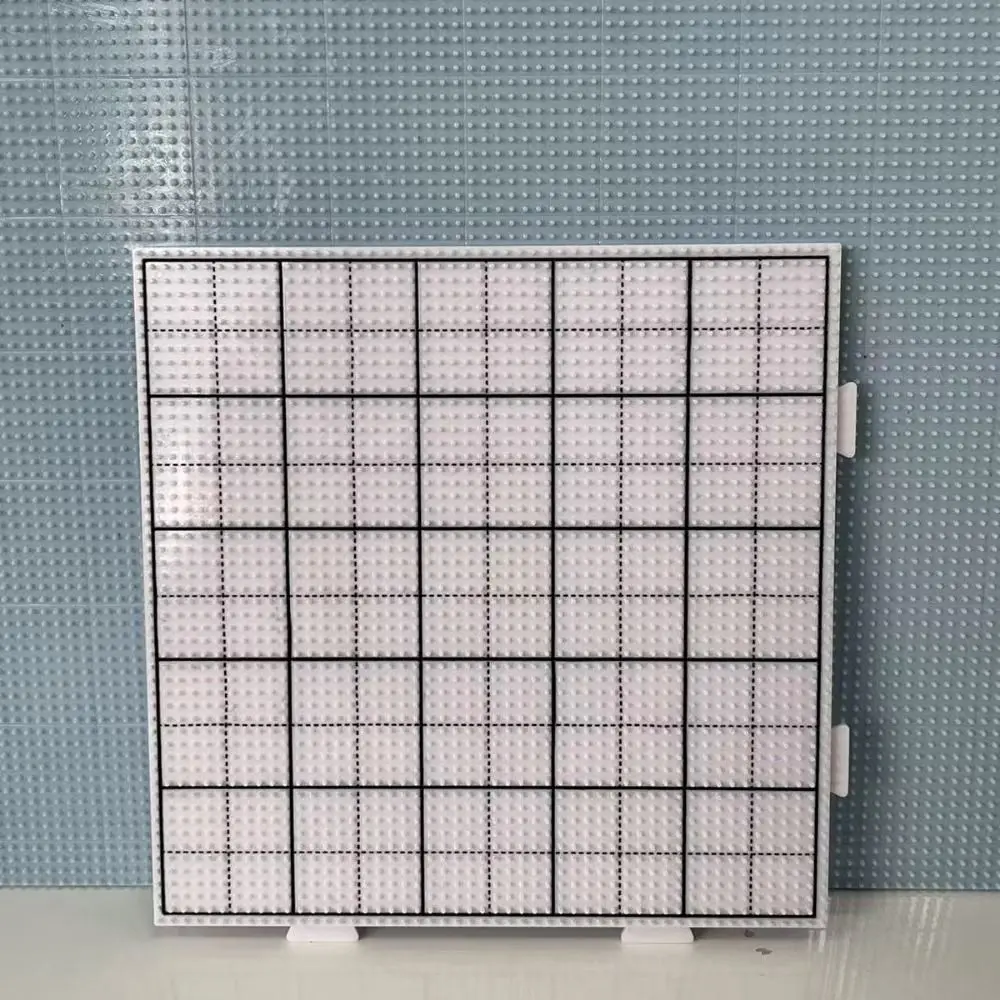 2 Stück 2,6 mm Perlen-Schmelzplatten, verdickt, mit schwarzer Linie, 52 Nägel, quadratische Schmelzperlen-Platten