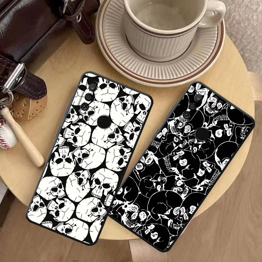 Coque de téléphone à motifs de crânes, étui pour Huawei P30 P20 Pro P Smart 2019 P20 Lite 2018 P20 P40 Lite